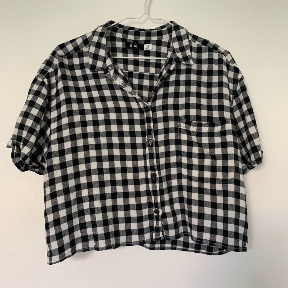 BDG Checkered Crop Top